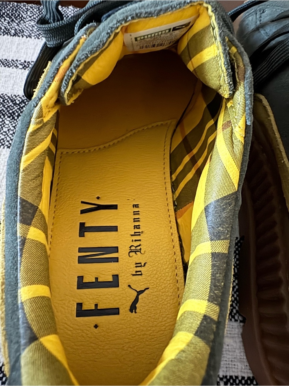PUMA Fenty x Rihanna Cleated Creeper Suede Rosin Lemon Women’s 8 366268-01 - Picture 11 of 13